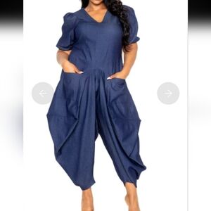 Buxom‎ Curvy The Harem Barrel Jumpsuit Size 2X